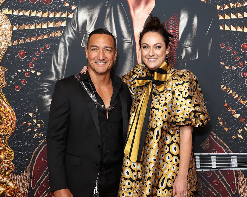 SYDNEY, AUSTRALIA - JUNE 05: Celeste Barber and her husband Api Robin attend the Sydney premiere of ...