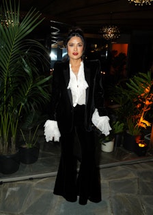 LOS ANGELES, CALIFORNIA - MARCH 09: Salma Hayek attends W Magazine and Saint Laurent Directors Dinne...