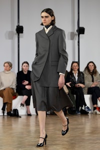 midi skirt suit: Emilia Wickstead Fall/Winter 23