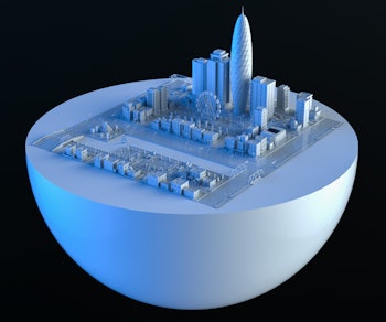 3D rendering urban complex