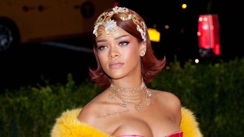 Rihanna's red carpet beauty evolution, from 2005 through today.