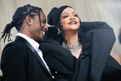 Rihanna and ASAP Rocky at the 2021 Met Gala.