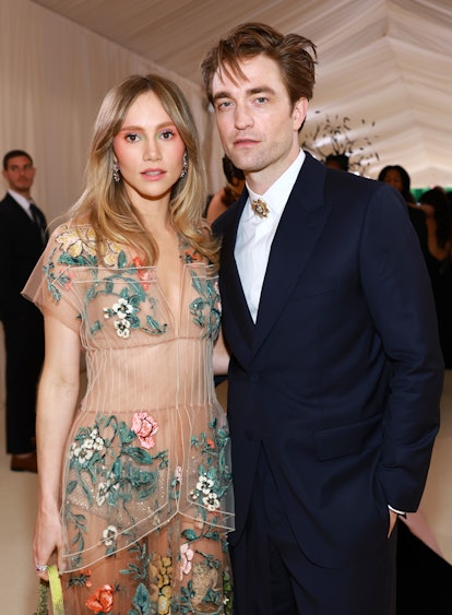 Suki Waterhouse and Robert Pattinson at Met Gala 2023 red carpet debut