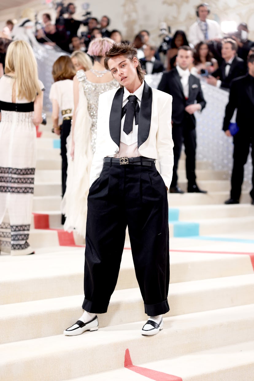 NEW YORK, NEW YORK - MAY 01: Kristen Stewart attends The 2023 Met Gala Celebrating "Karl Lagerfeld: ...