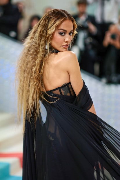 Rita Ora attends the 2023 Met Gala Celebrating "Karl Lagerfeld: A Line Of Beauty."