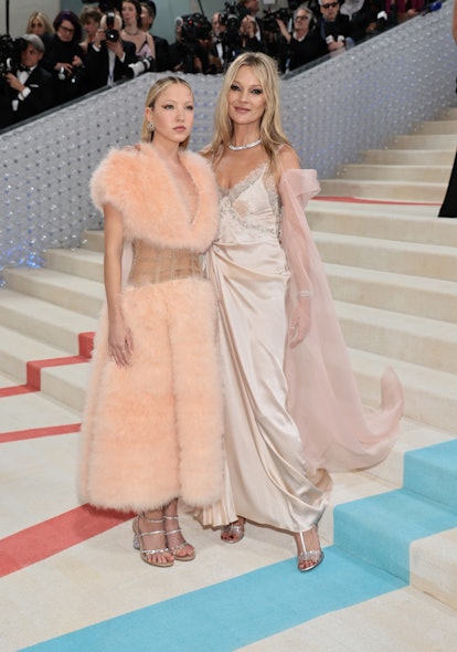 Lila Moss and Kate Moss attend The 2023 Met Gala