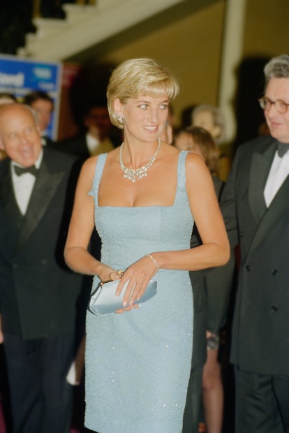 Princess Diana (1961 - 1997) at the Royal Albert Hall after an English National Ballet production of...