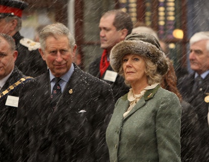 WOOTTON BASSETT, ENGLAND - JANUARY 29:  Prince Charles, Prince of Wales and Camilla, Duchess of Corn...