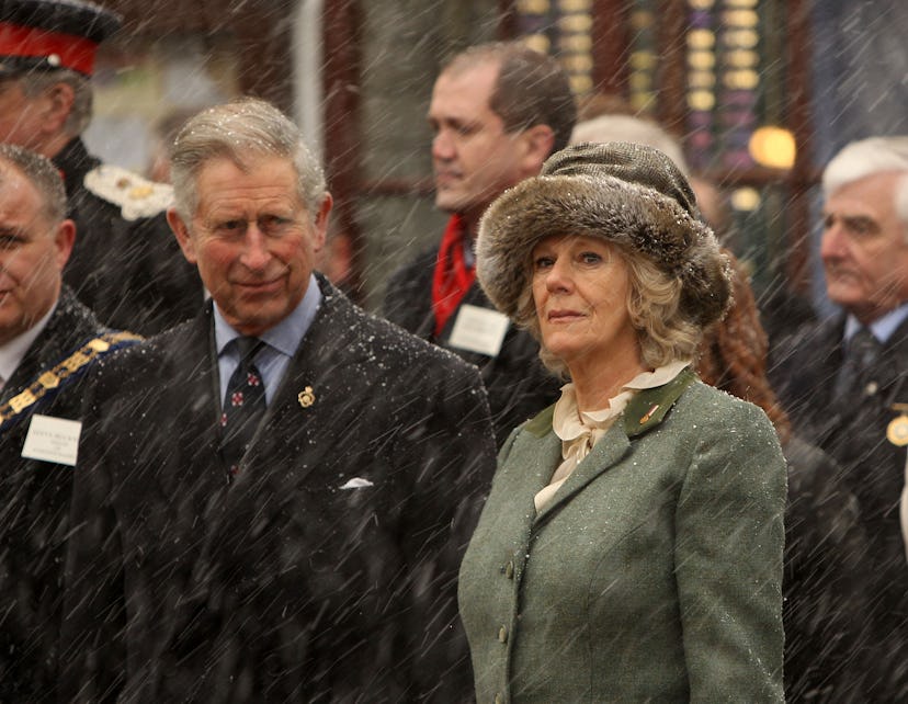 WOOTTON BASSETT, ENGLAND - JANUARY 29:  Prince Charles, Prince of Wales and Camilla, Duchess of Corn...