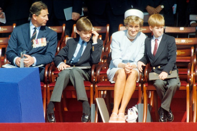 LONDON, UNITED KINGDOM - MAY 07:  Prince Charles, Prince of Wales, Prince William, Princess Diana an...