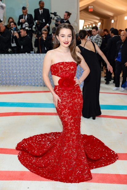 NEW YORK, NEW YORK - MAY 01: Kaitlyn Dever attends The 2023 Met Gala Celebrating "Karl Lagerfeld: A ...