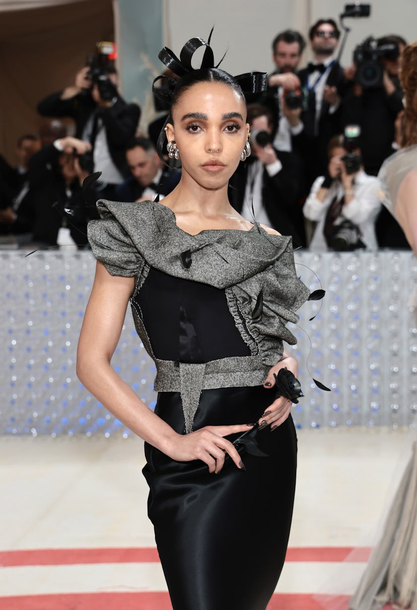 NEW YORK, NEW YORK - MAY 01: FKA Twigs attends The 2023 Met Gala Celebrating "Karl Lagerfeld: A Line...