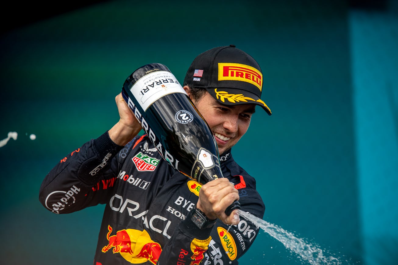 MIAMI INTERNATIONAL AUTODROME, UNITED STATES - MAY 07: Sergio Perez, Red Bull Racing RB19 during the...