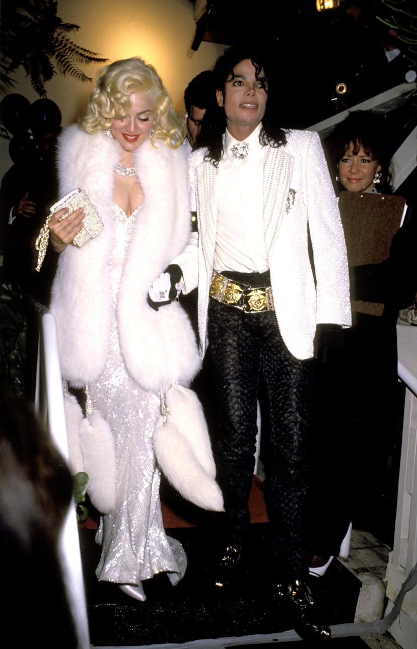 Madonna and Michael Jackson at the Spagos in West Hollywood, California (Photo by Ron Galella/Ron Ga...