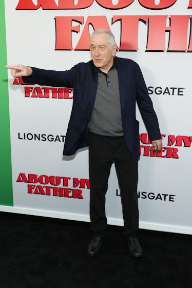 Robert De Niro attends the "About My Father" premiere at SVA Theater on May 09, 2023 in New York Cit...