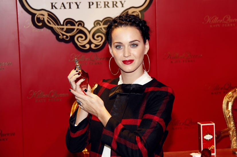 BERLIN, GERMANY - SEPTEMBER 25:  US singer Katy Perry attends the presentation of her new perfume 'K...