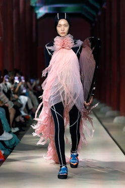SEOUL, SOUTH KOREA - MAY 16: A model walks the runway during the Gucci Seoul Cruise 2024 fashion sho...