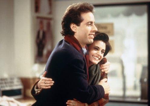 SEINFELD -- "The Wife" Episode 17 -- Pictured: (l-r)  Jerry Seinfeld as himself, Courteney Cox as Me...