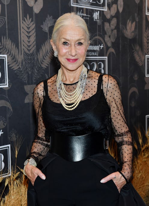 Helen Mirren updo at Yellowstone premiere 2022