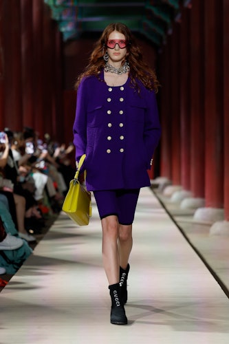 model walks the runway during the Gucci Seoul Cruise 2024 fashion show 