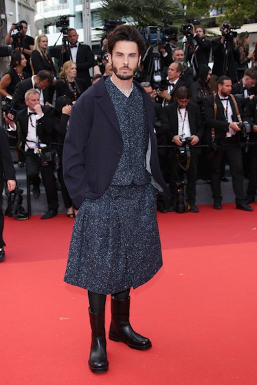 Baptiste Giabiconi attends the "Jeanne du Barry" Screening & opening ceremony red carpet 