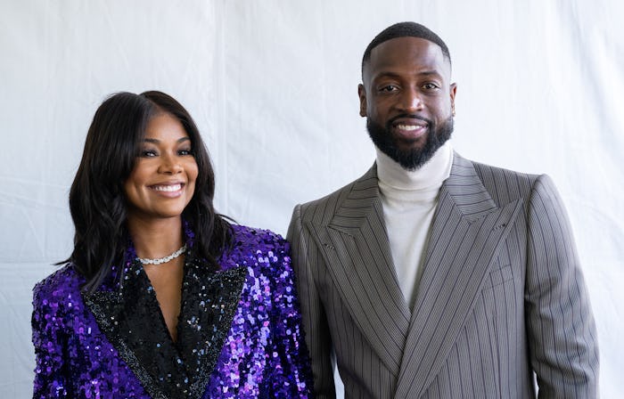 Actress Gabrielle Union (L) and former NBA player Dwyane Wade attend the 2023 Film Independent Spiri...