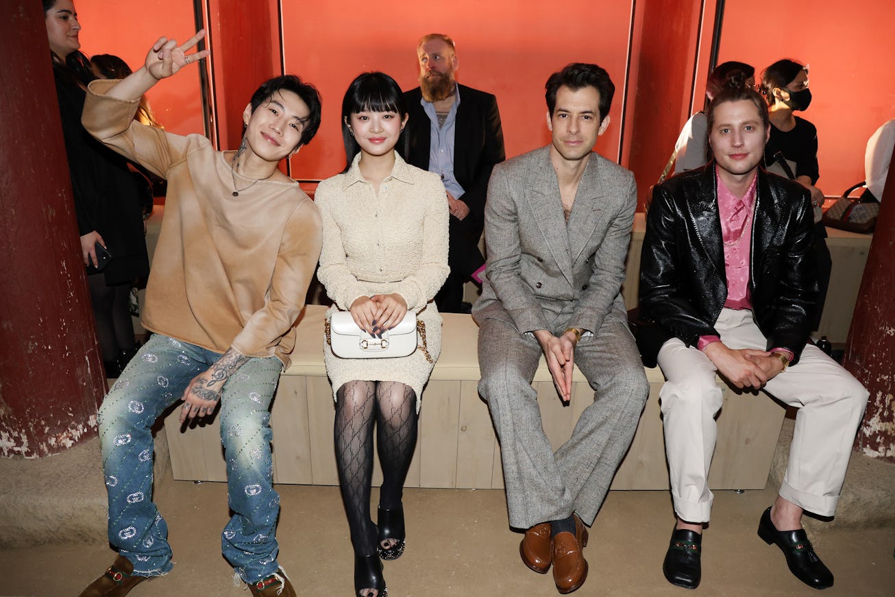 SEOUL, SOUTH KOREA - MAY 16: Jay Park, Hanni, Mark Ronson and Ludwig Goransson attend the Gucci Seou...