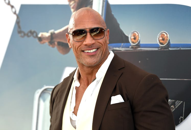 HOLLYWOOD, CALIFORNIA - JULY 13: Dwayne Johnson arrives at the premiere of Universal Pictures' "Fast...