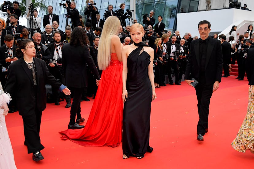 CANNES, FRANCE - MAY 17: Rosé attends the "Monster" red carpet during the 76th annual Cannes film fe...
