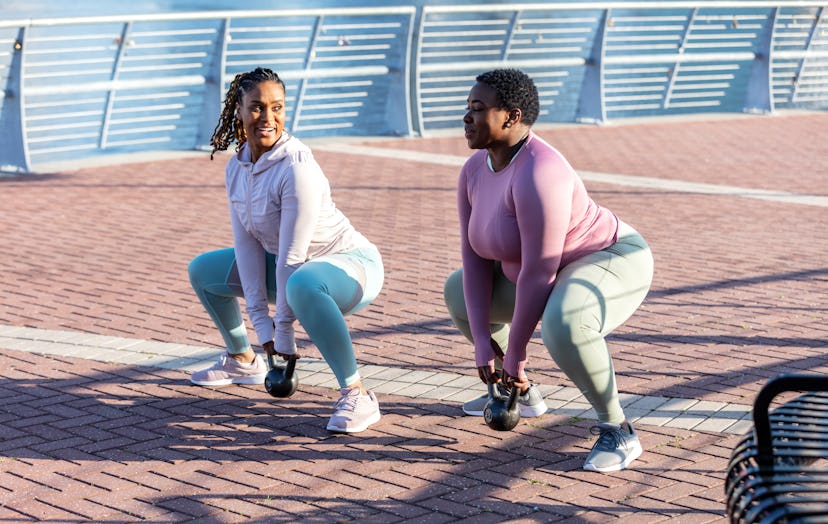 Capricorns love the energy of a kettlebell workout.