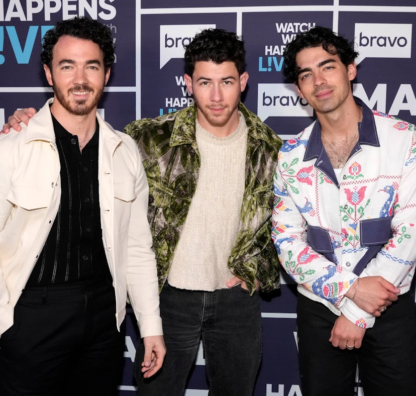 WATCH WHAT HAPPENS LIVE WITH ANDY COHEN -- Episode 20088 -- Pictured: (l-r) Kevin Jonas, Nick Jonas,...