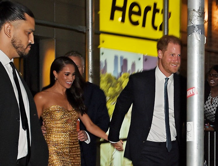 NEW YORK, NY - MAY 16: Meghan Markle, Duchess of Sussex and Prince Harry, Duke of Sussex are seen on...
