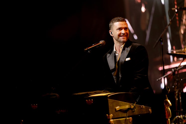 SANTA MONICA, CALIFORNIA - OCTOBER 08: Justin Timberlake performs during the 2022 Children’s Hospita...