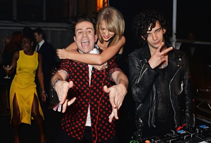 Taylor Swift and Matt Healy attend the Universal Music Brits party as fans consider their astrologic...