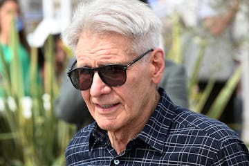 美国演员哈里森·福特参加评选的影片“印第安纳琼斯和命运的转盘”duri……