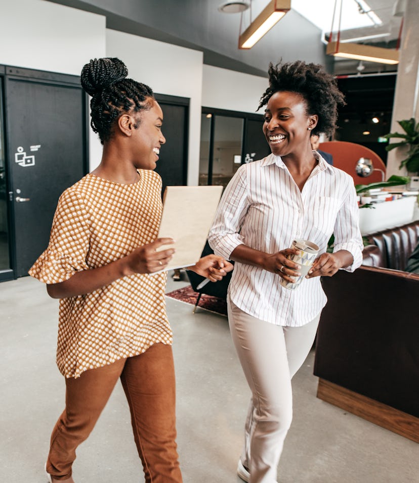 Walking in the office during a paid intership