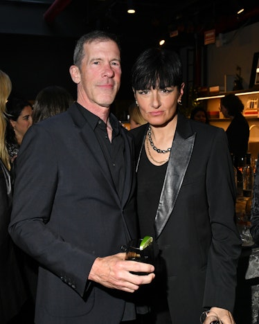 NEW YORK, NEW YORK - MAY 18: Tom Burr and Paola Kudacki attend W Magazine dinner in celebration of F...