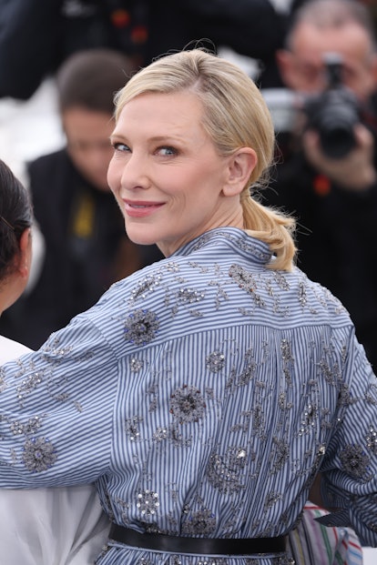 Cate Blancett ponytail at Cannes 2023
