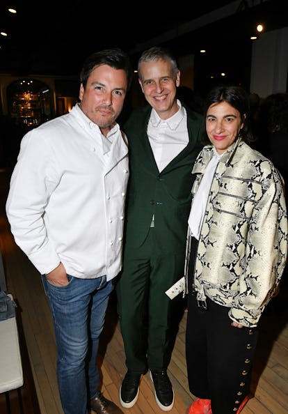 NEW YORK, NEW YORK - MAY 18: (L-R) Yann Nury, Armand Limnander and Christine Messineo attend W Magaz...