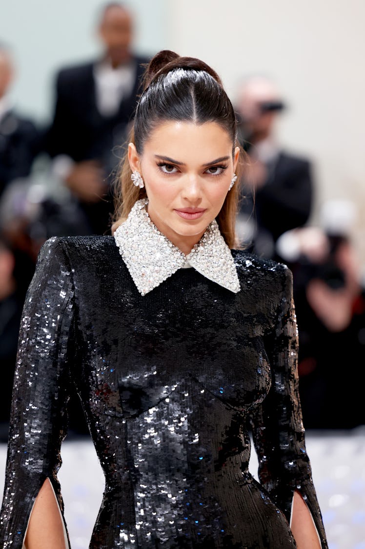 Kendall Jenner attends The 2023 Met Gala Celebrating "Karl Lagerfeld: A Line Of Beauty." 