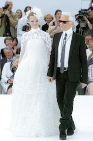 Karl Lagerfeld's Best Bridal Moments