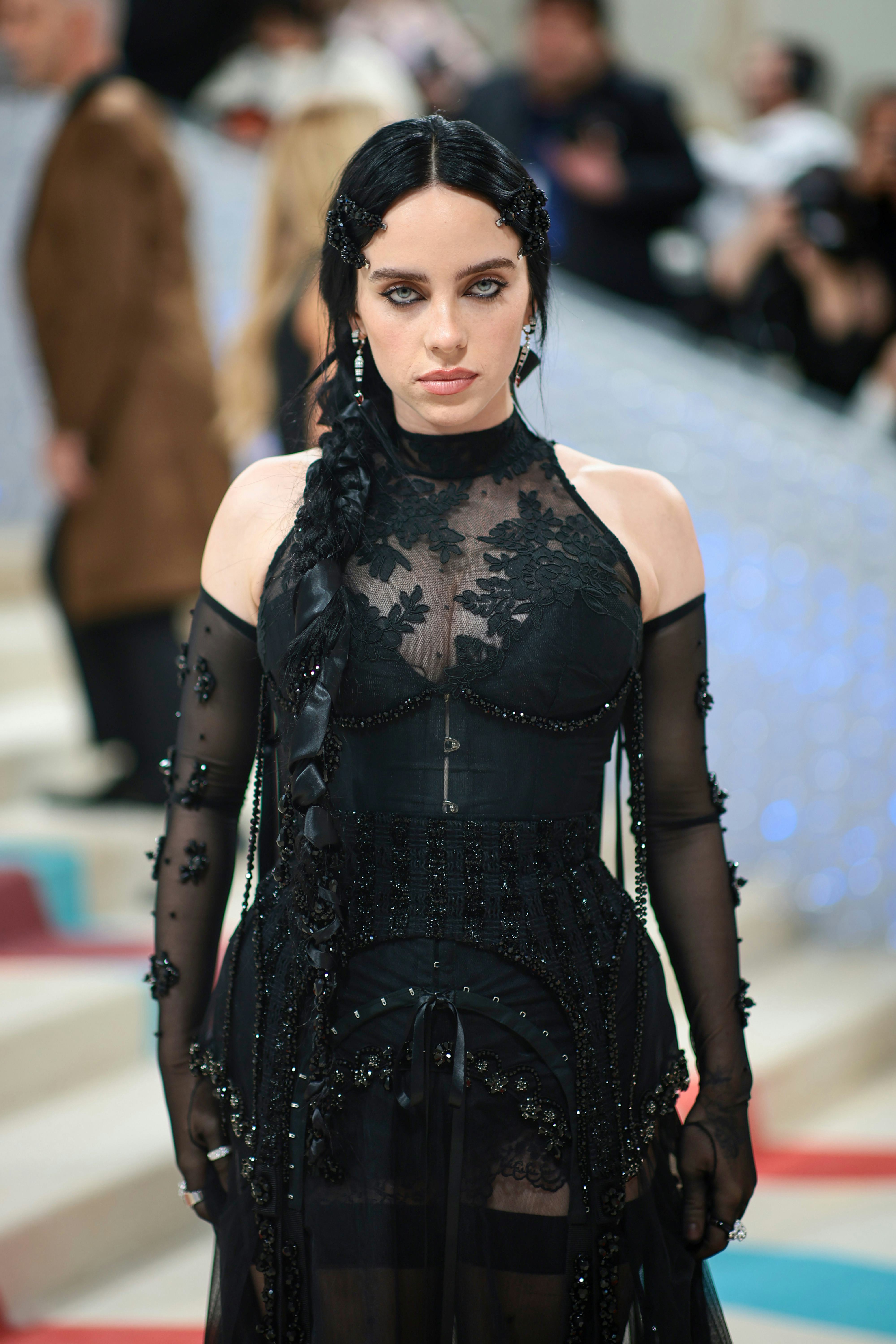 NEW YORK, NEW YORK - MAY 01: Billie Eilish attends The 2023 Met Gala Celebrating &ldquo;Karl Lagerfeld: A &hellip;