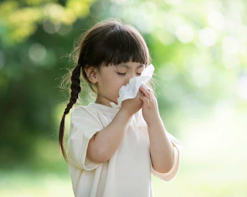child with seasonal allergies