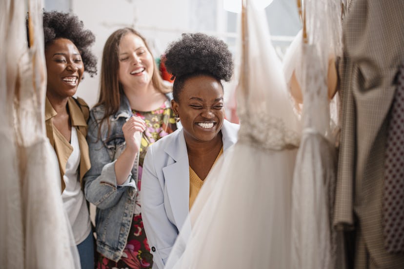 Take a Taurus wedding dress shopping for their support and calm energy.
