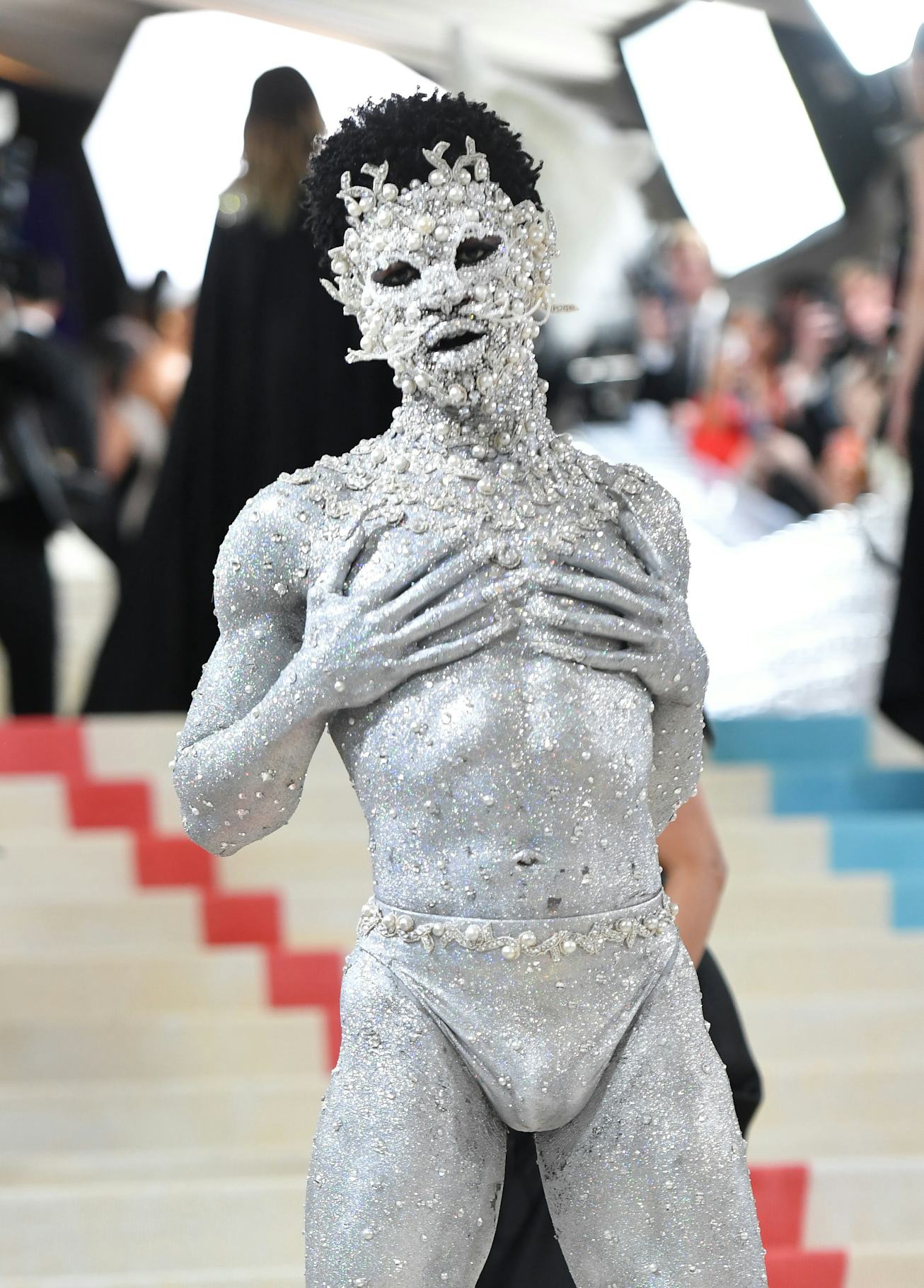 NEW YORK, NEW YORK - MAY 01: Lil Nas X attends The 2023 Met Gala Celebrating "Karl Lagerfeld: A Line...