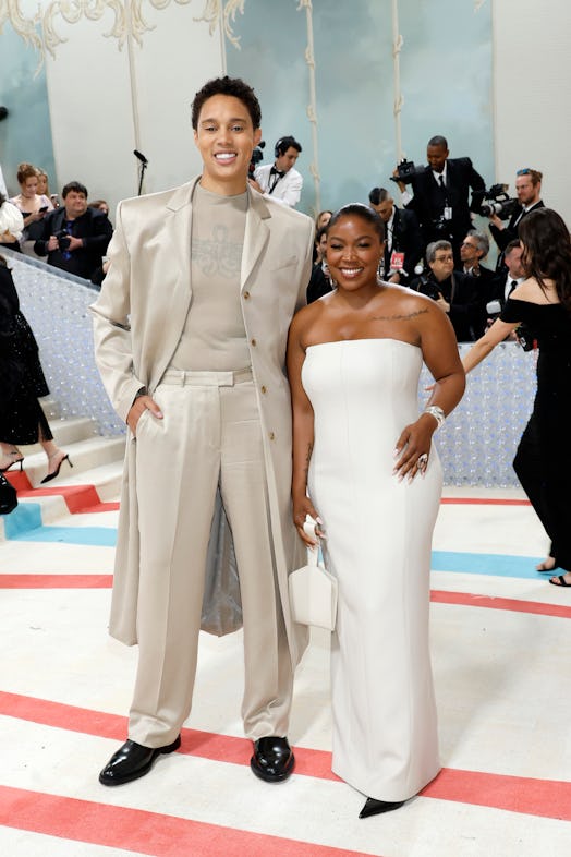 Brittney Griner and Cherelle Griner attend The 2023 Met Gala 