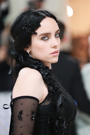 NEW YORK, NEW YORK - MAY 01: Billie Eilish attends The 2023 Met Gala Celebrating "Karl Lagerfeld: A ...