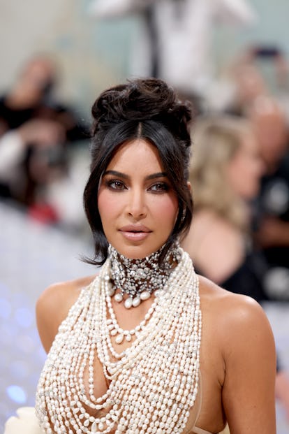 NEW YORK, NEW YORK - MAY 01: Kim Kardashian attends The 2023 Met Gala Celebrating "Karl Lagerfeld: A...