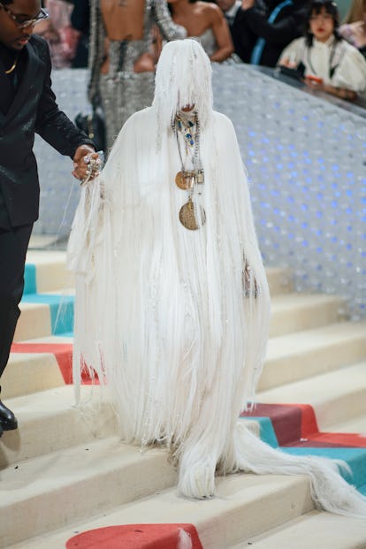 NEW YORK, NEW YORK - MAY 01: Erykah Badu attends The 2023 Met Gala Celebrating "Karl Lagerfeld: A Li...