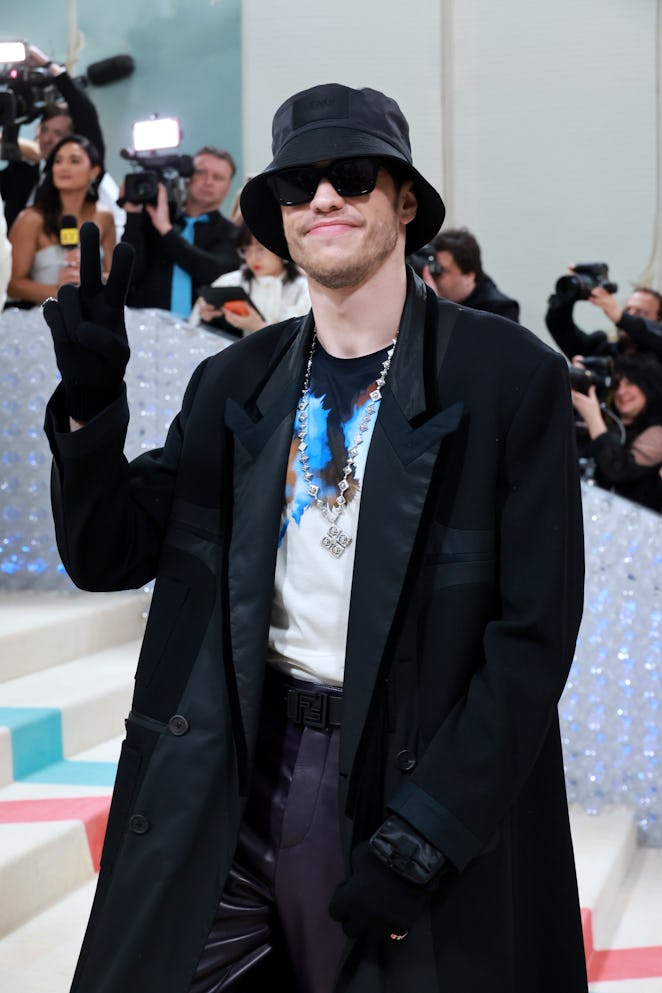 NEW YORK, NEW YORK - MAY 01: Pete Davidson attends The 2023 Met Gala Celebrating "Karl Lagerfeld: A ...